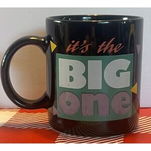 Vtg Russ Berrie Coffee Mug Cup Ceramic "It's the Big One" 90s Y2K 80s